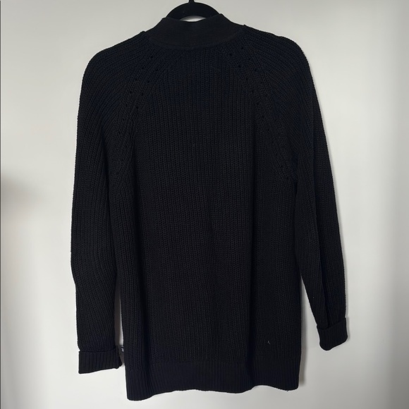 GAP Classic Black Button-Up Relaxed Fit Cardigan - Picture 2 of 9